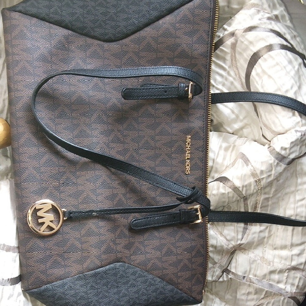 Michael Kors Brown and Black Handbag